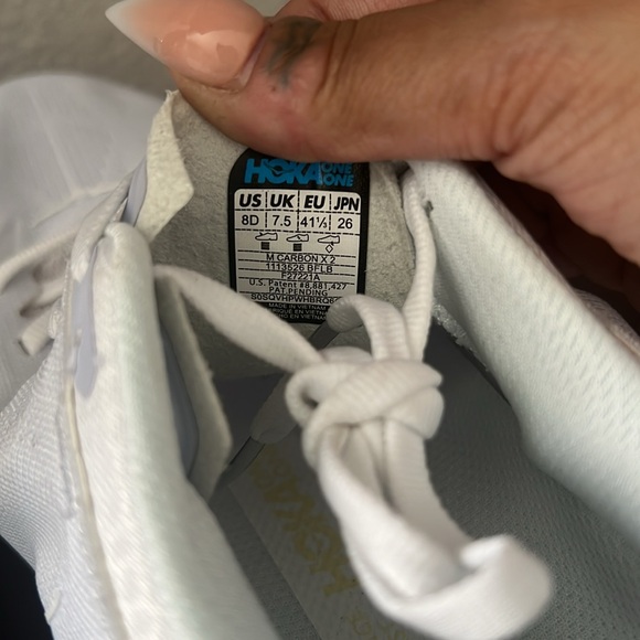 Hoka Carbon X 2 sneakers, size 8D. - Picture 8 of 14